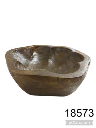 Imagen de CENTRO DE MESA FUENTE MADERA RUSTICA 29 CM 3.26